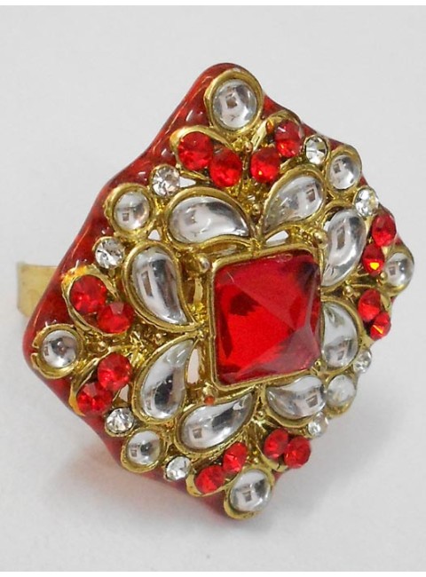 Kundan Finger Ring